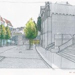 Variante 2, Perspektive Platz vor der Brüderkirche